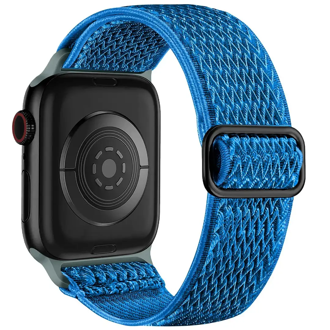 Wavy Apple Watch Strap for Apple Watch Stretch Japanese Buckle Nylon Compatible Iwatch Watch Strap