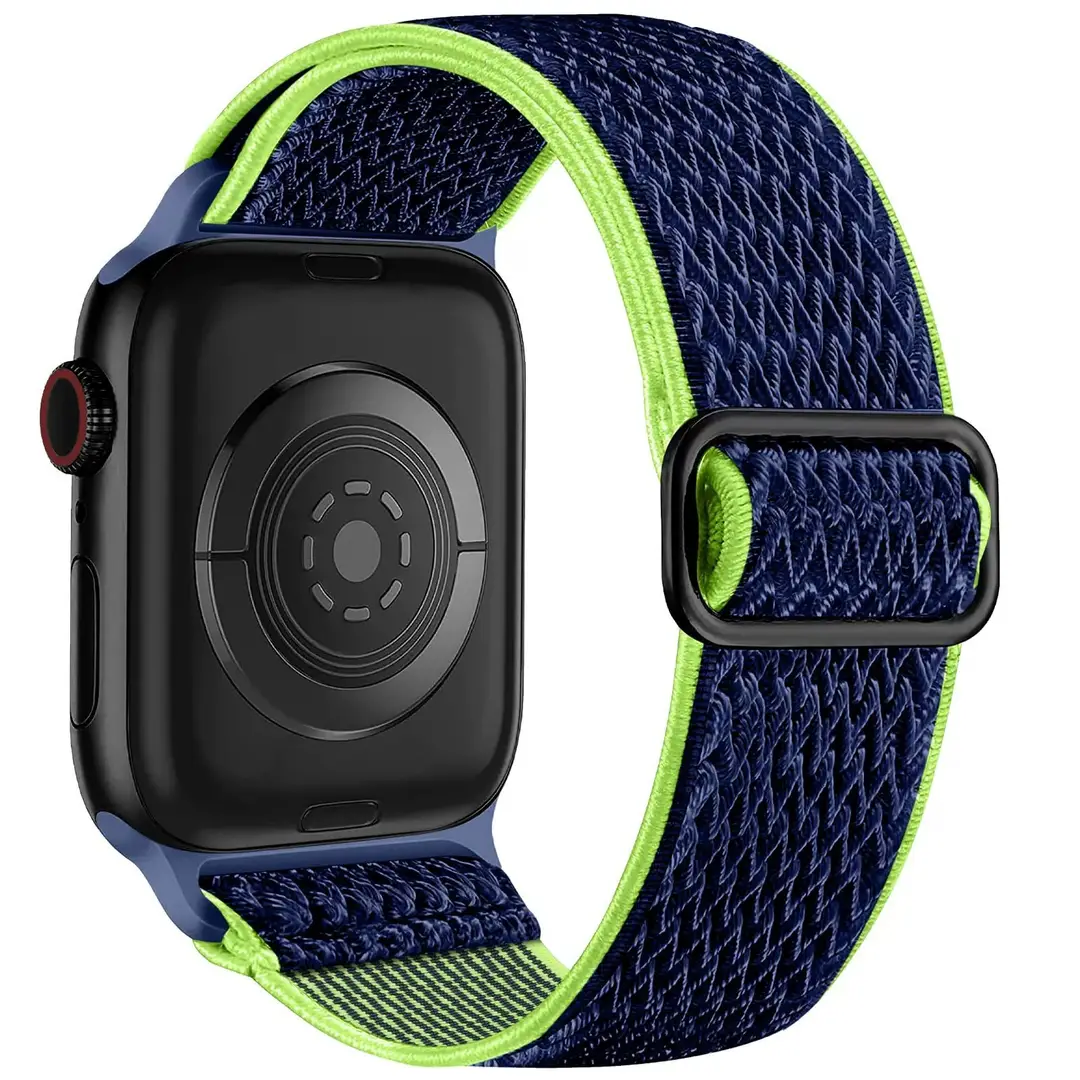 Wavy Apple Watch Strap for Apple Watch Stretch Japanese Buckle Nylon Compatible Iwatch Watch Strap