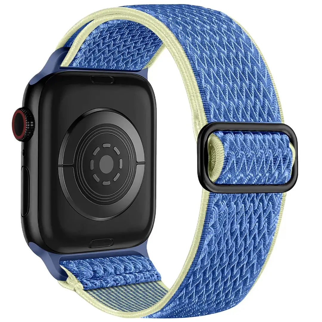 Wavy Apple Watch Strap for Apple Watch Stretch Japanese Buckle Nylon Compatible Iwatch Watch Strap