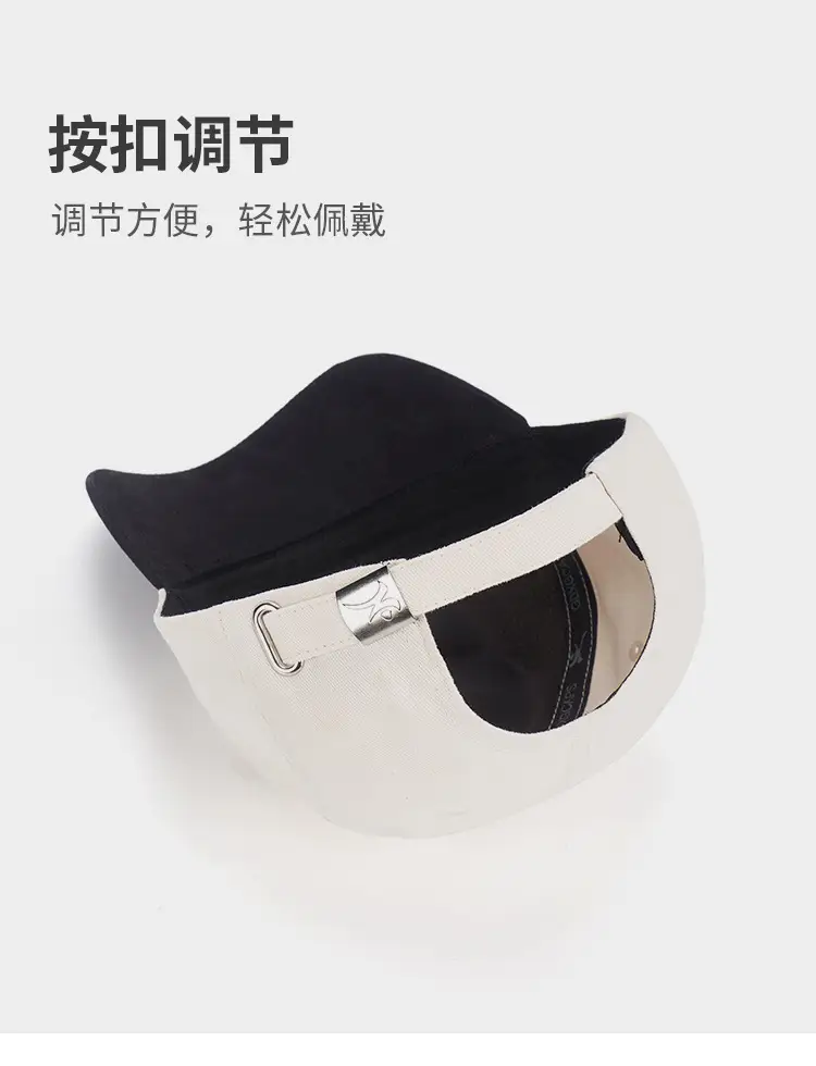 Men's White Black Embroidered Baseball Cap with Royal Crown Design — feature 7
