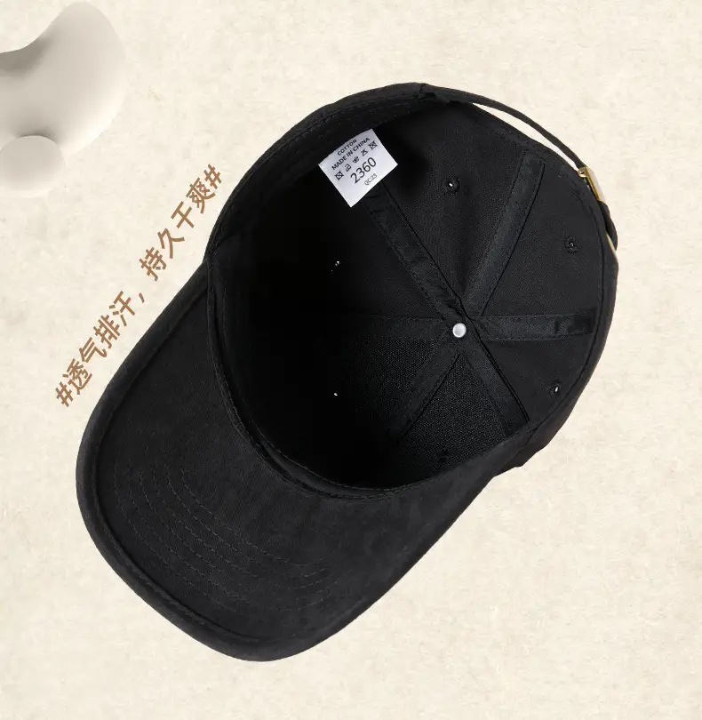 Men's Sanding Wash Cap with Logo — feature 19
