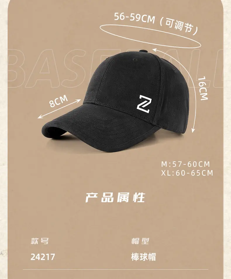 Men's Sanding Wash Cap with Logo — feature 28