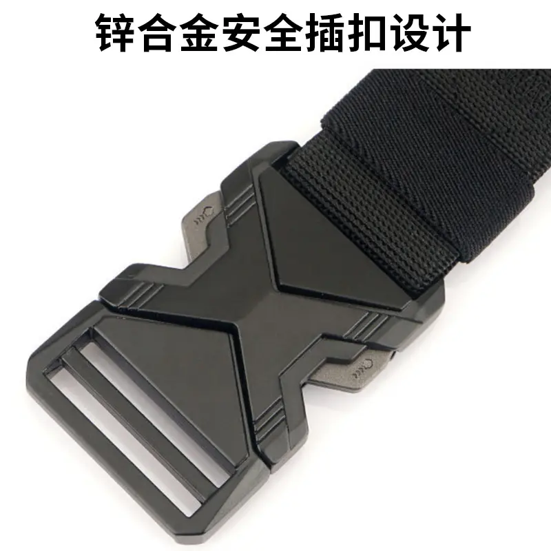 Men's Gray Tactical Nylon Belt with Quick-Release Buckle - Image 5