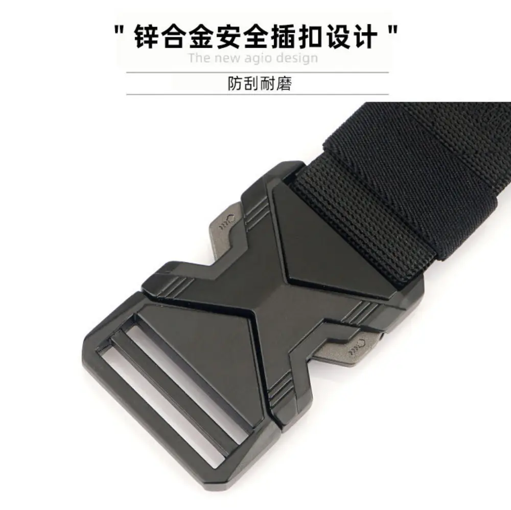 Men's Gray Tactical Nylon Belt with Quick-Release Buckle — feature 16
