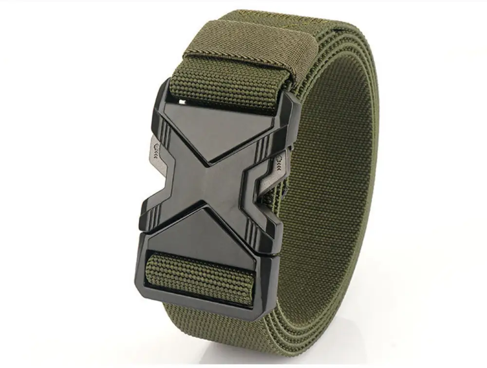 Men's Gray Tactical Nylon Belt with Quick-Release Buckle — feature 20