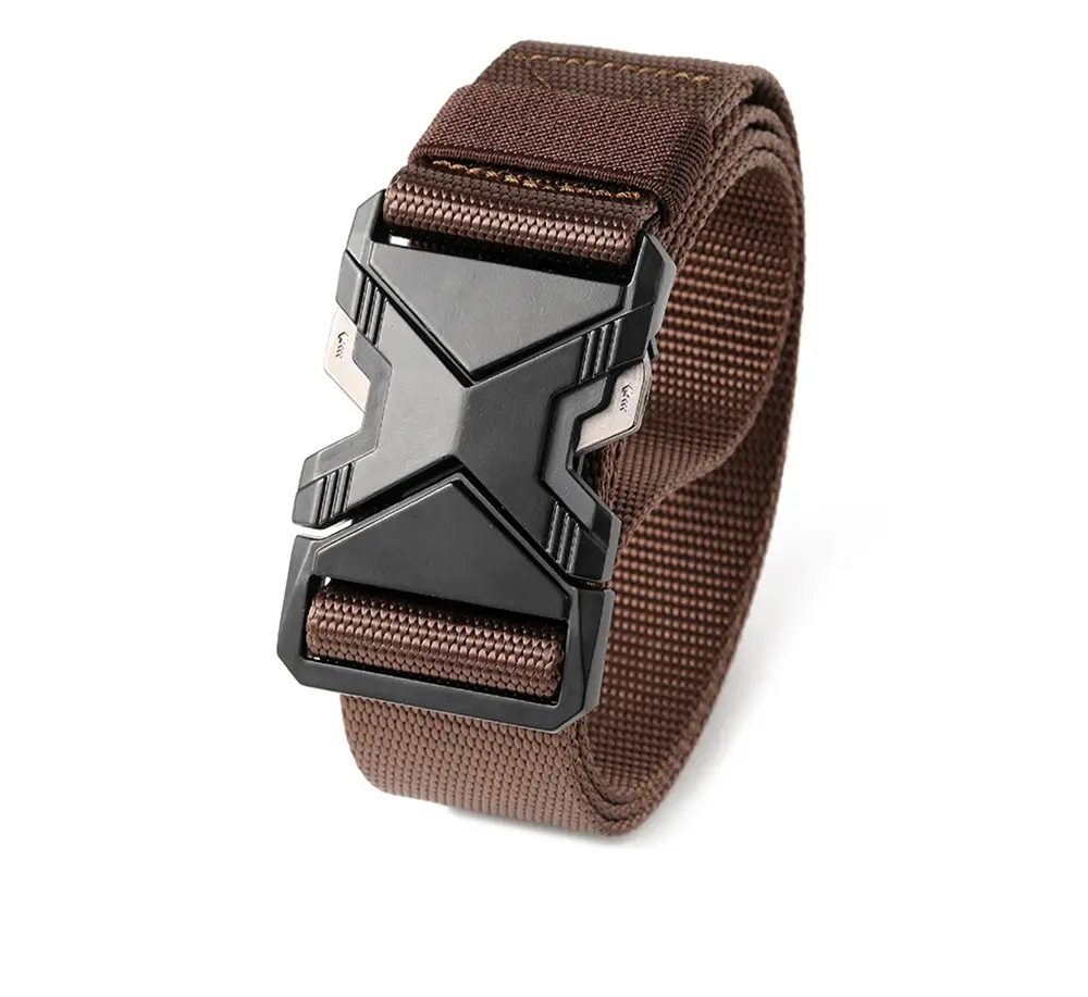 Men's Gray Tactical Nylon Belt with Quick-Release Buckle — feature 23
