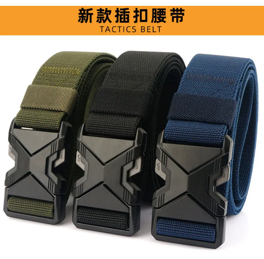 Men's Gray Tactical Nylon Belt with Quick-Release Buckle — feature 4