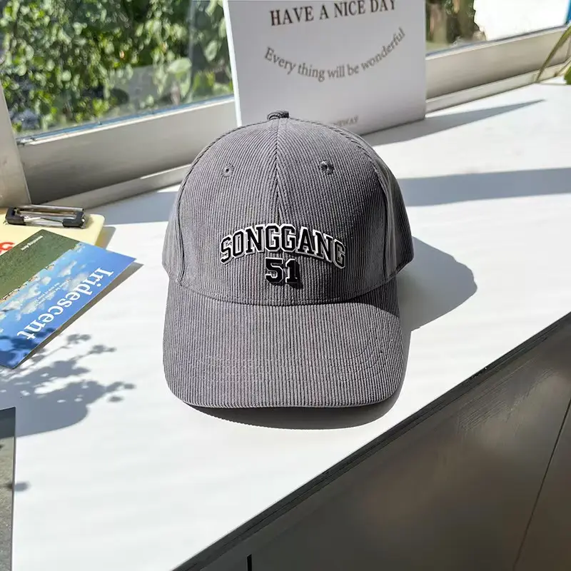 Korean-style Embroidered Baseball Cap Women Winter Casual