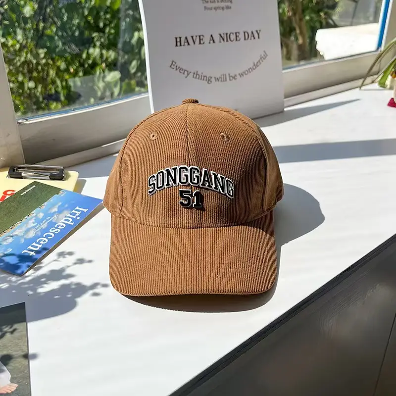 Korean-style Embroidered Baseball Cap Women Winter Casual