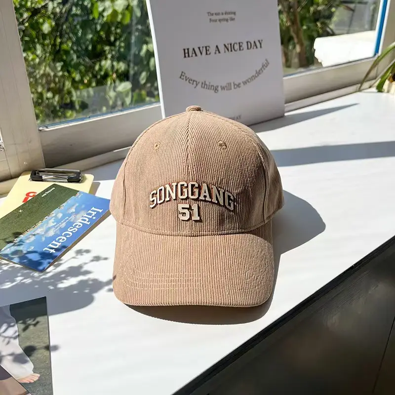 Korean-style Embroidered Baseball Cap Women Winter Casual