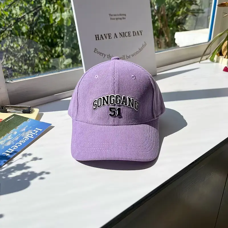 Korean-style Embroidered Baseball Cap Women Winter Casual
