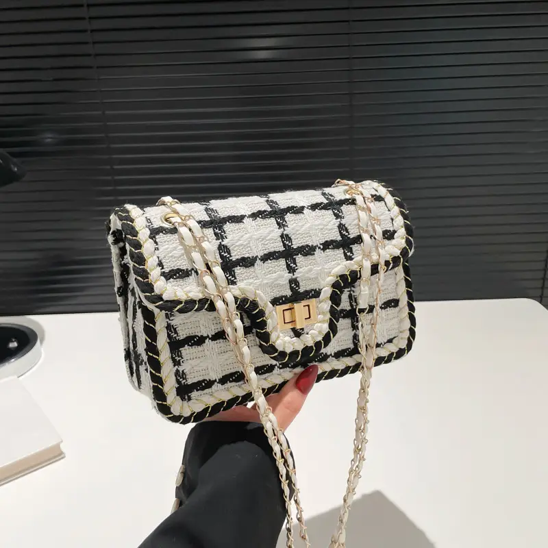 Korean Style Wool Chain Small Square Bag 2024 - Image 3