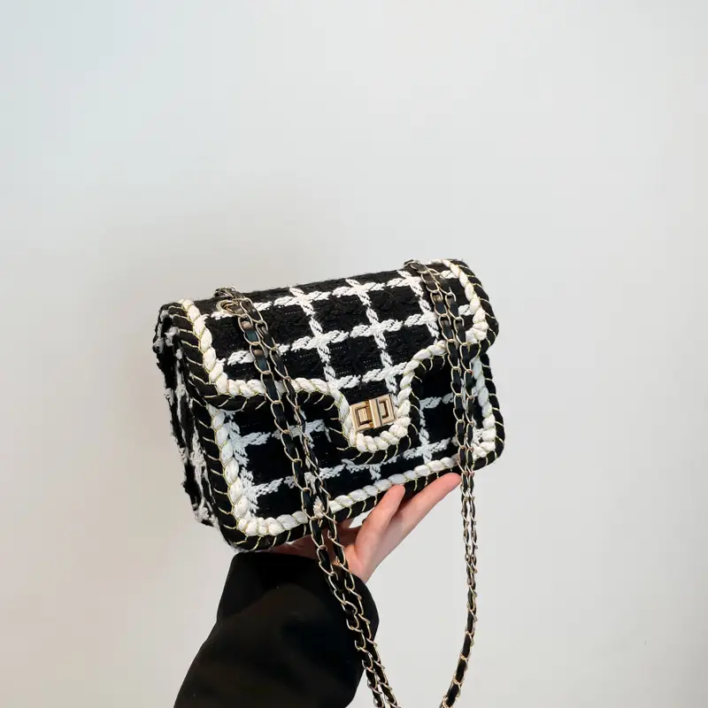 Korean Style Wool Chain Small Square Bag 2024 - Image 4