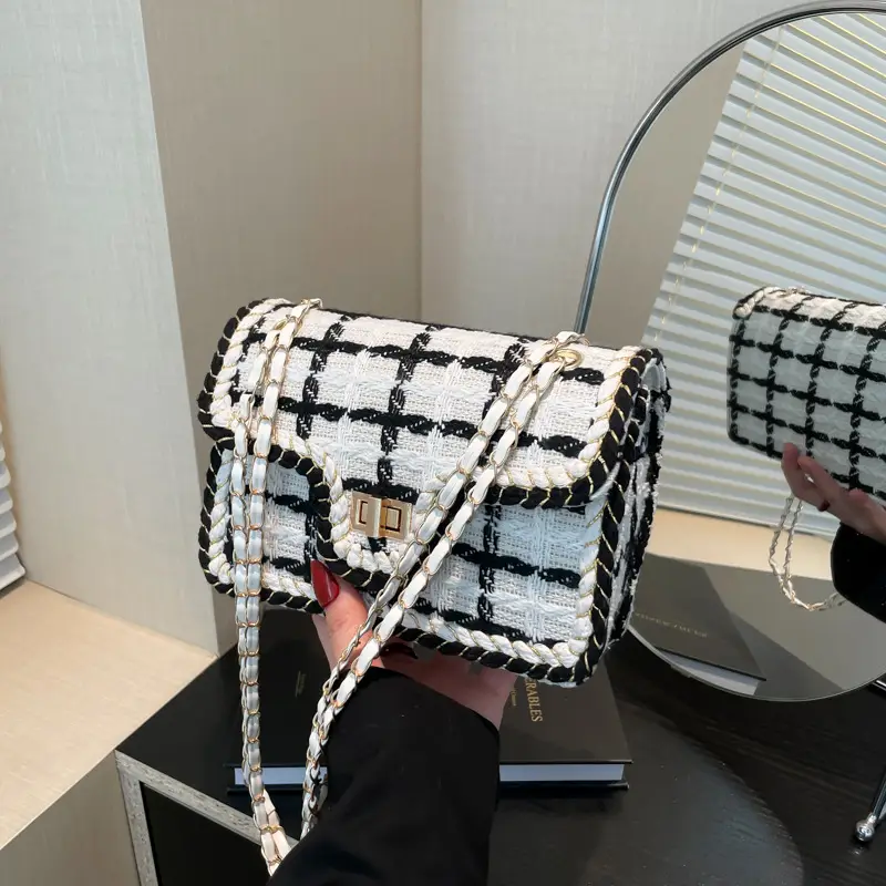 Korean Style Wool Chain Small Square Bag 2024 - Image 5