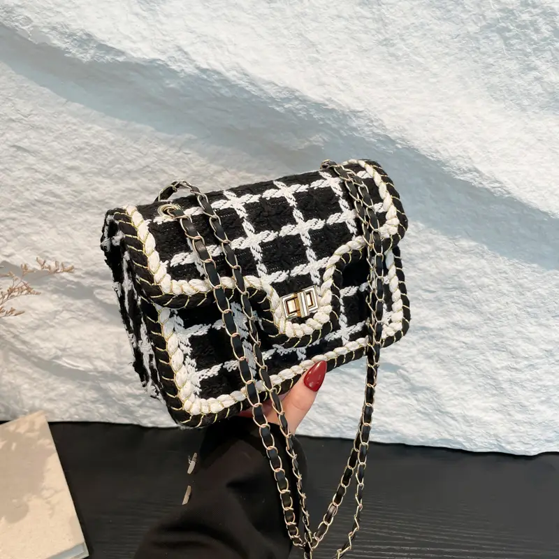 Korean Style Wool Chain Small Square Bag 2024 - Image 6