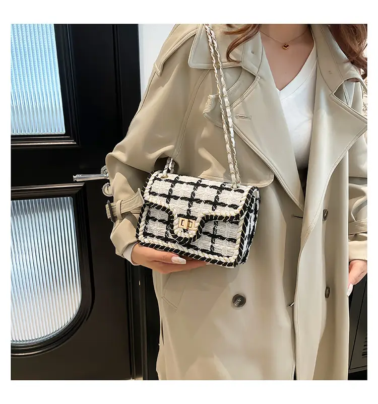 Korean Style Wool Chain Small Square Bag 2024 — feature 11