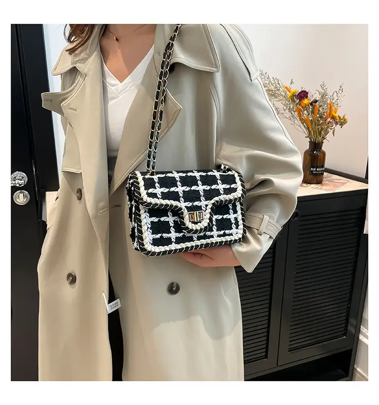 Korean Style Wool Chain Small Square Bag 2024 — feature 14