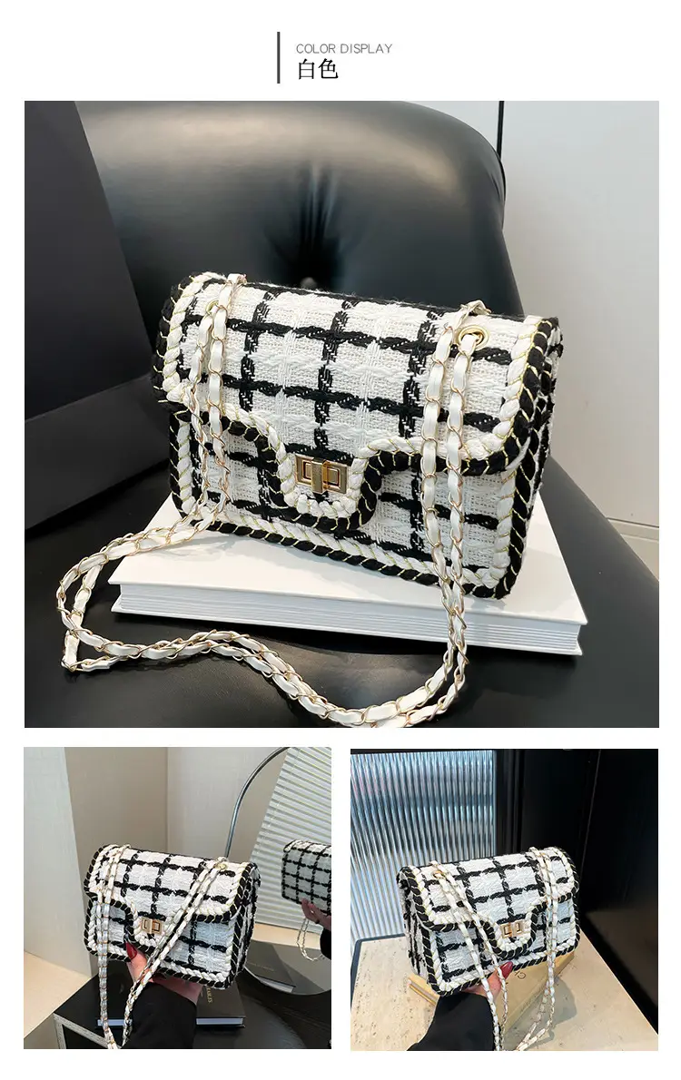 Korean Style Wool Chain Small Square Bag 2024 — feature 21