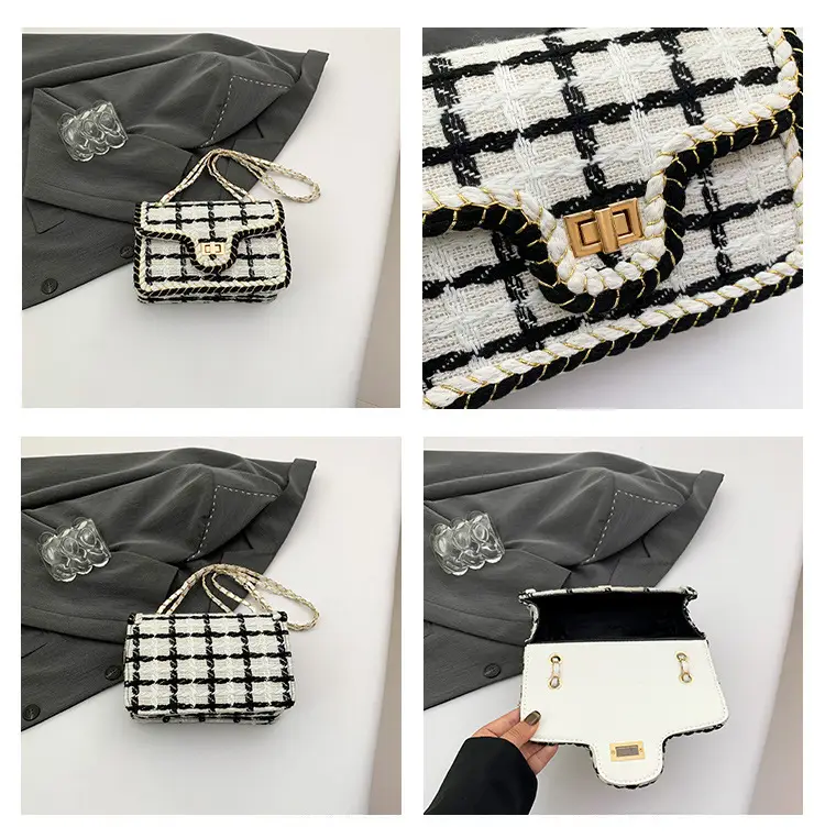 Korean Style Wool Chain Small Square Bag 2024 — feature 7