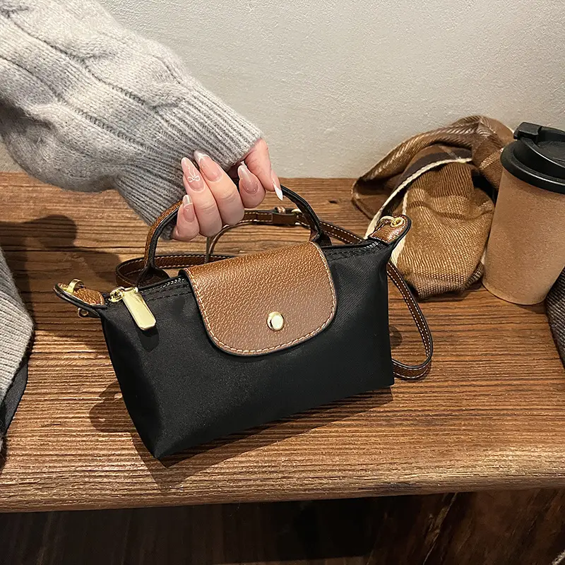 Retro Brown Nylon Crossbody Bag for Women 2025 - Image 9