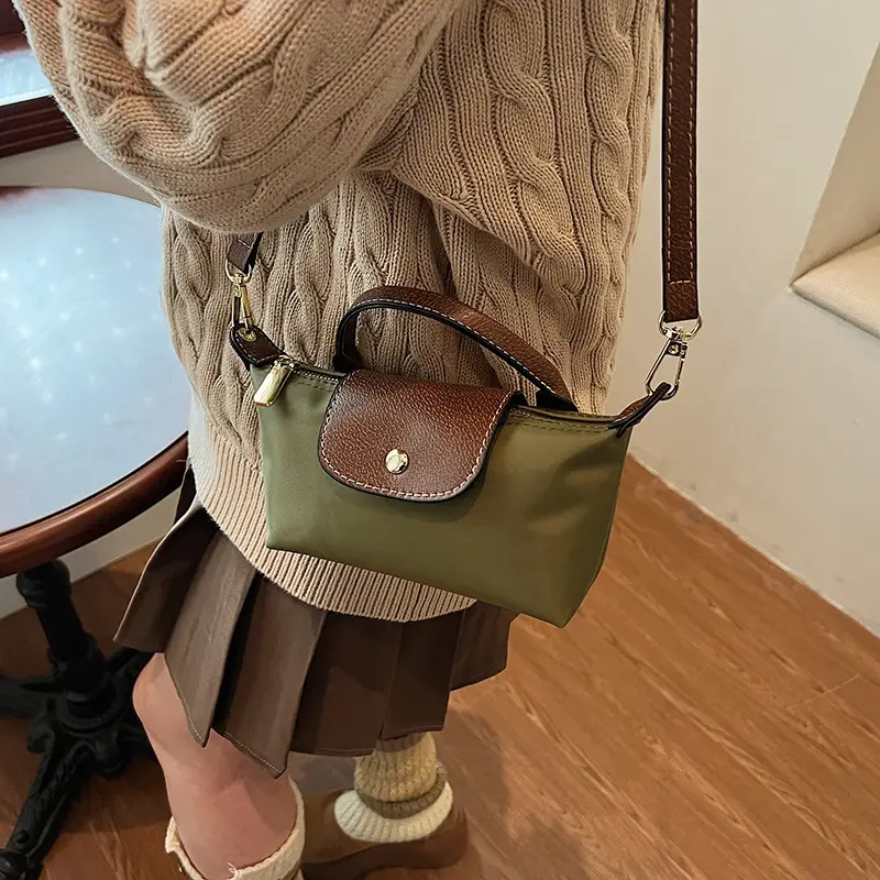 Retro Brown Nylon Crossbody Bag for Women 2025 - Image 8