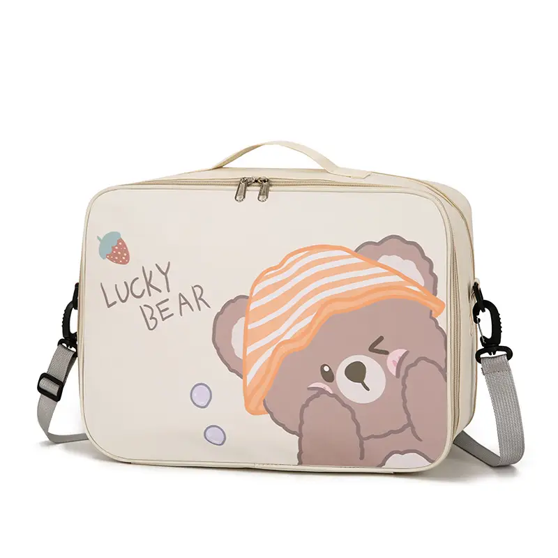 Cute Bear Print Large Capacity Travel Bag - Image 20