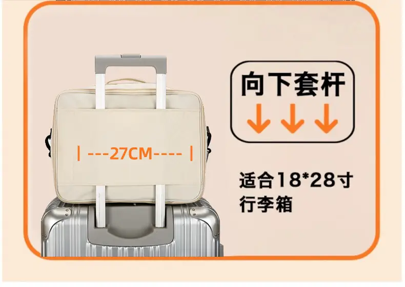 Cute Bear Print Large Capacity Travel Bag — feature 18