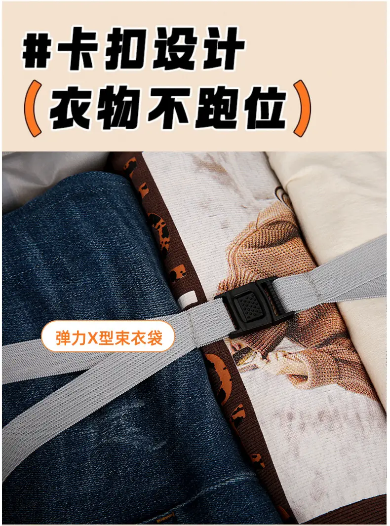 Cute Bear Print Large Capacity Travel Bag — feature 19
