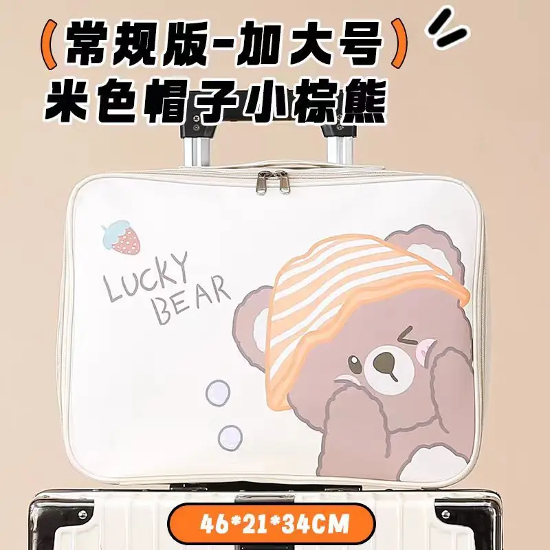Cute Bear Print Large Capacity Travel Bag - Image 11
