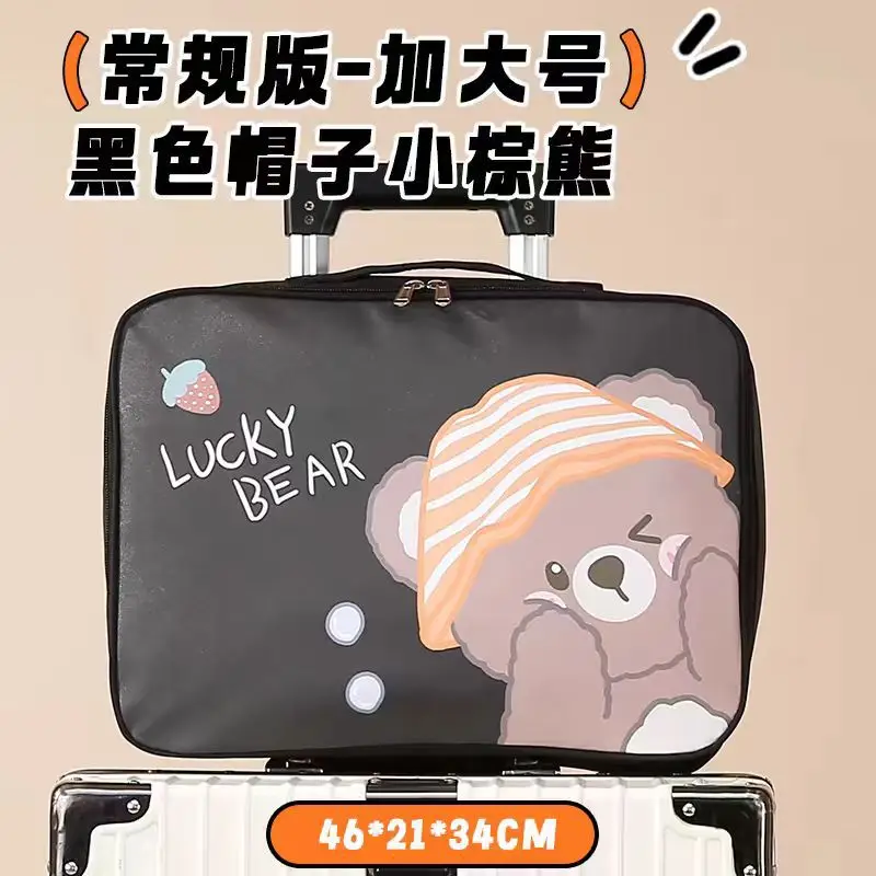 Cute Bear Print Large Capacity Travel Bag - Image 12