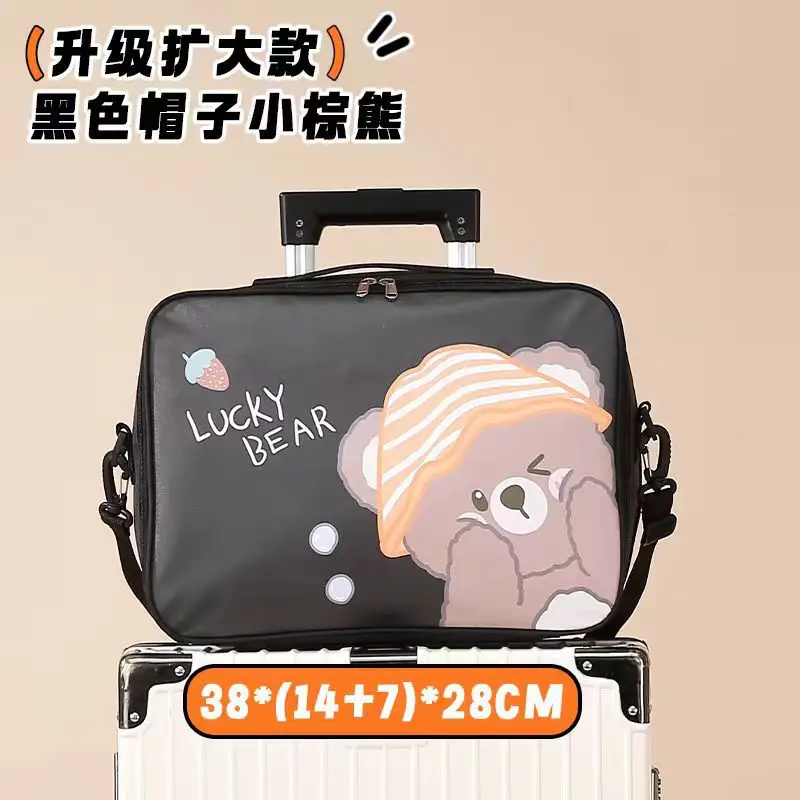 Cute Bear Print Large Capacity Travel Bag - Image 2