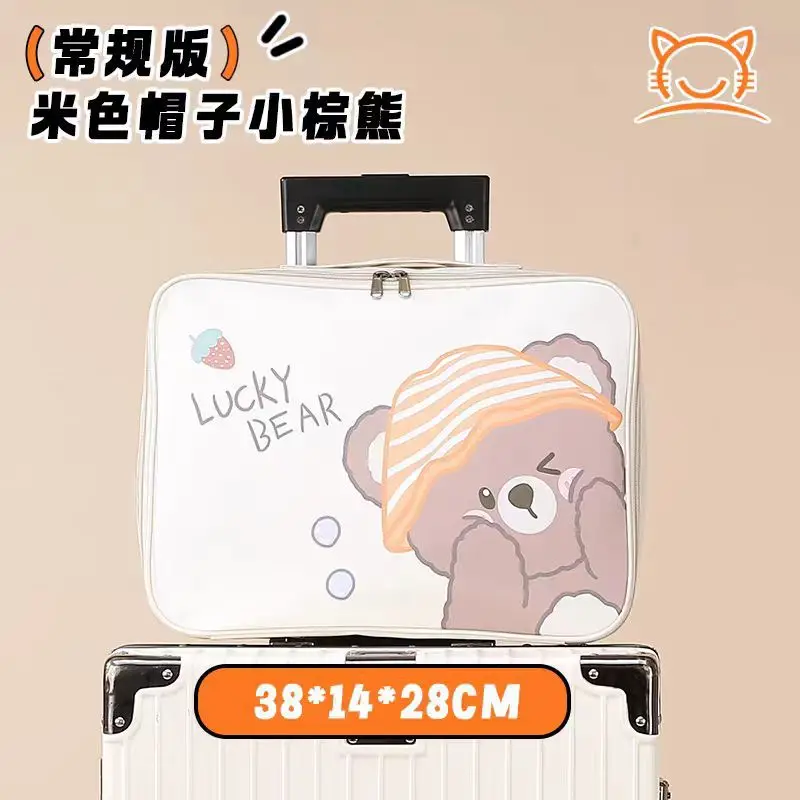 Cute Bear Print Large Capacity Travel Bag - Image 6