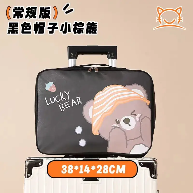 Cute Bear Print Large Capacity Travel Bag - Image 7