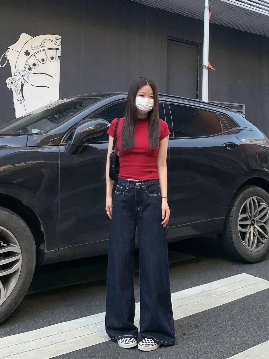 Women Wide Leg Pants Dark Blue Chubby mm2024 — feature 13