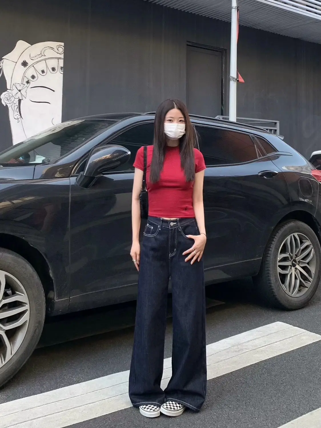 Women Wide Leg Pants Dark Blue Chubby mm2024 — feature 14
