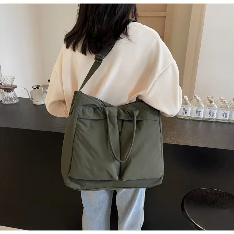 Women Street Style Shoulder Crossbody Bag Olive Green — feature 20