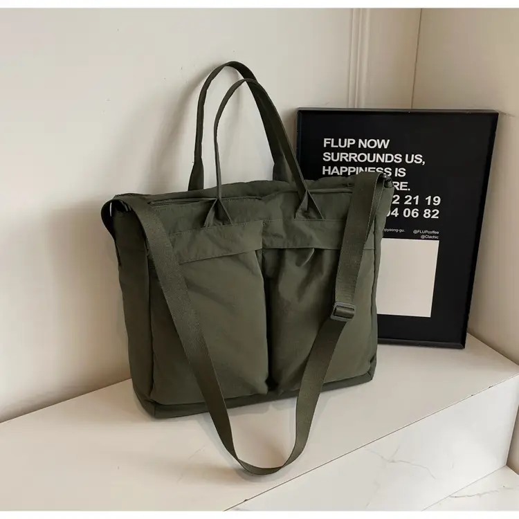 Women Street Style Shoulder Crossbody Bag Olive Green — feature 39
