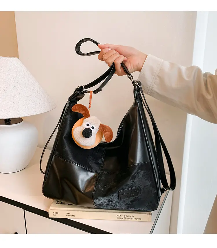 Women's Multifunctional Tote Bag Brown Leather — feature 1