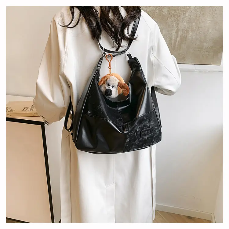 Women's Multifunctional Tote Bag Brown Leather — feature 18