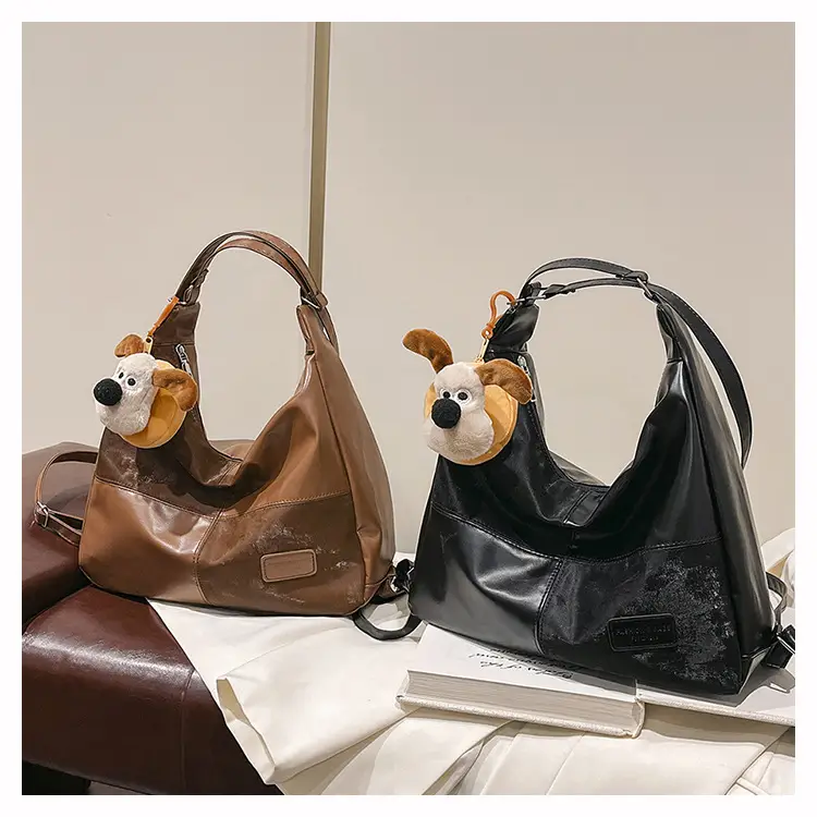 Women's Multifunctional Tote Bag Brown Leather — feature 21