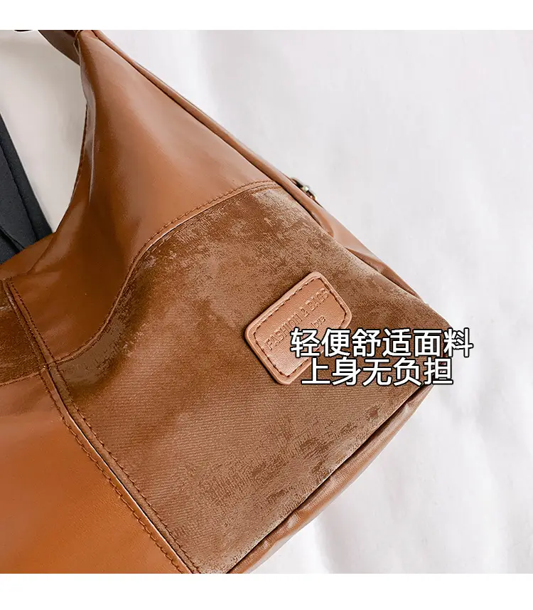 Women's Multifunctional Tote Bag Brown Leather — feature 5