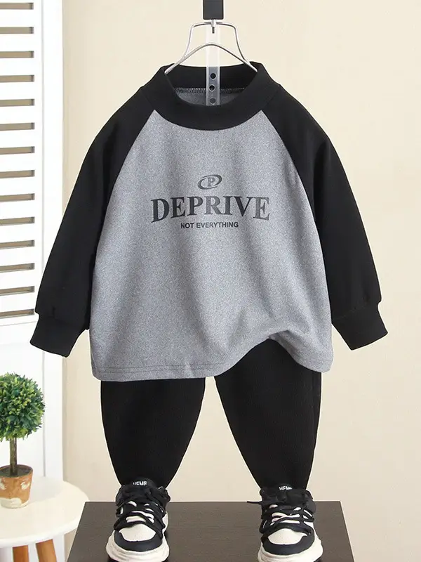 6833 Boys Thermal Base Layer Shirt Black Grey Long Sleeve 2026