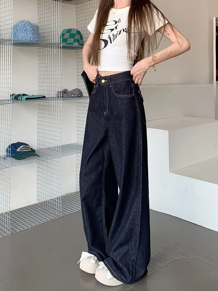 Dark Blue Wide Leg Jeans for Women 2024 — feature 6