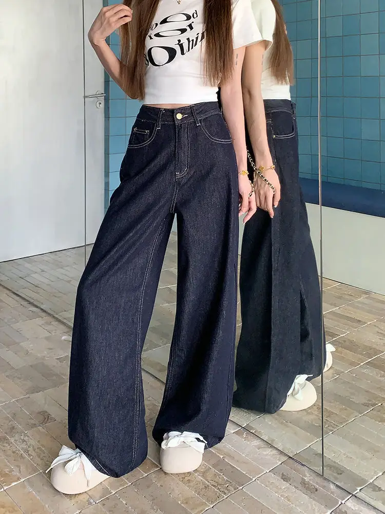 Dark Blue Wide Leg Jeans for Women 2024 — feature 7