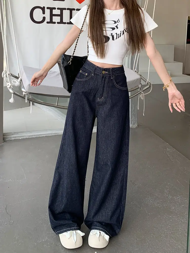 Dark Blue Wide Leg Jeans for Women 2024 — feature 8
