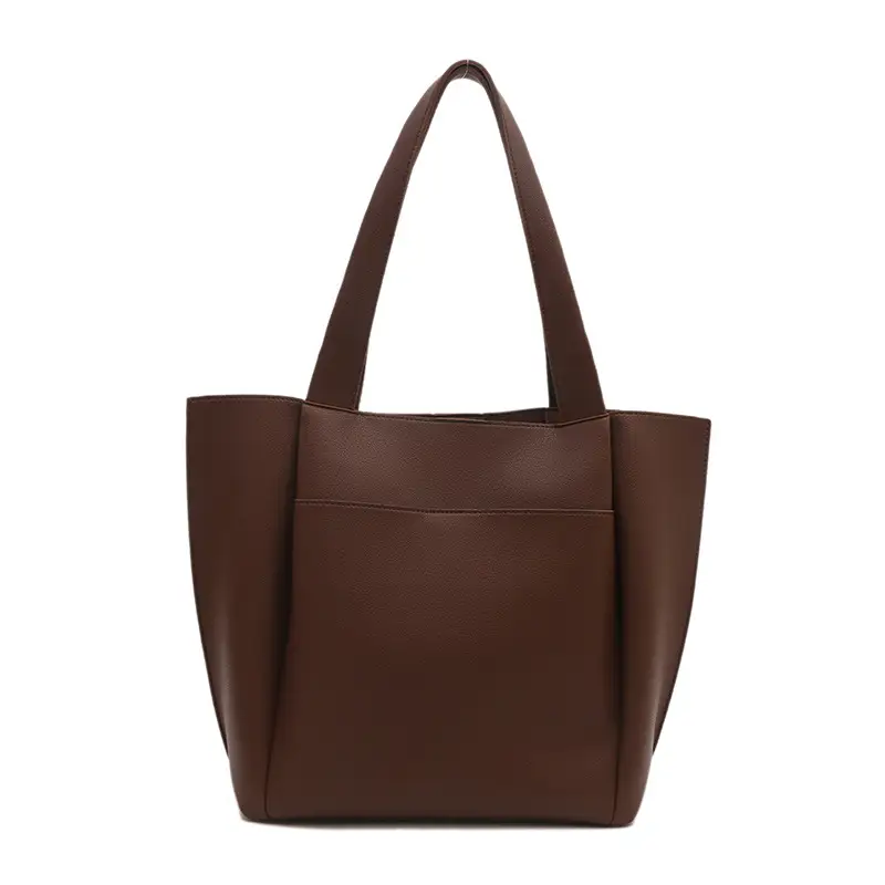 Women's Beige Tote Bag Large Capacity Casual Shoulder Bag - Image 10
