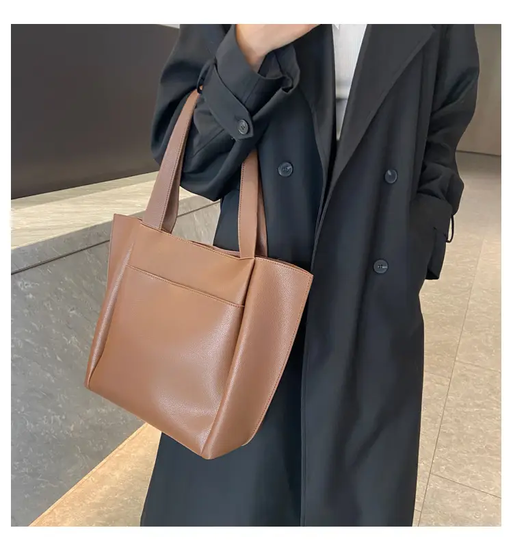 Women's Beige Tote Bag Large Capacity Casual Shoulder Bag — feature 14