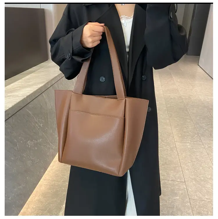 Women's Beige Tote Bag Large Capacity Casual Shoulder Bag — feature 15