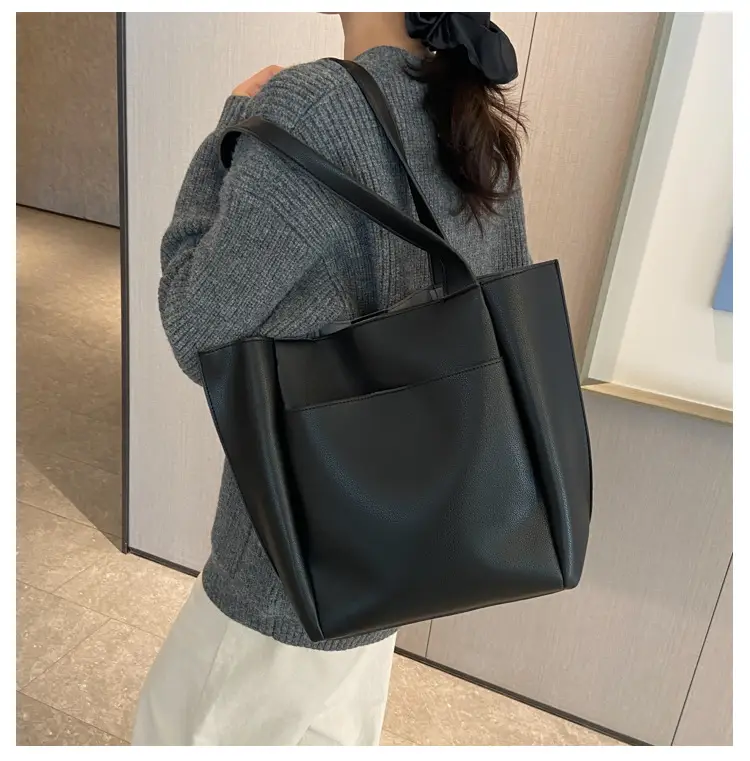Women's Beige Tote Bag Large Capacity Casual Shoulder Bag — feature 18