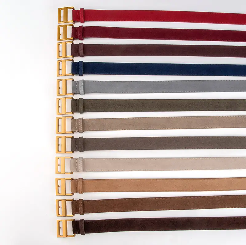 Women's Cross-Country Matte Belt with Gold Buckle - Image 16